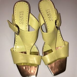 Yellow Franco Sarto Sandals